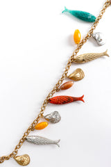 Vintage Dancing Fish Shell Charm Necklace charms close @ Recess Los Angeles