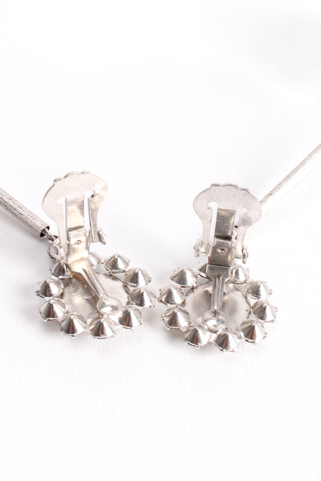 Vintage Mother-Of-Pearl Ball Drop Earrings clip backs at Recess Los Angeles