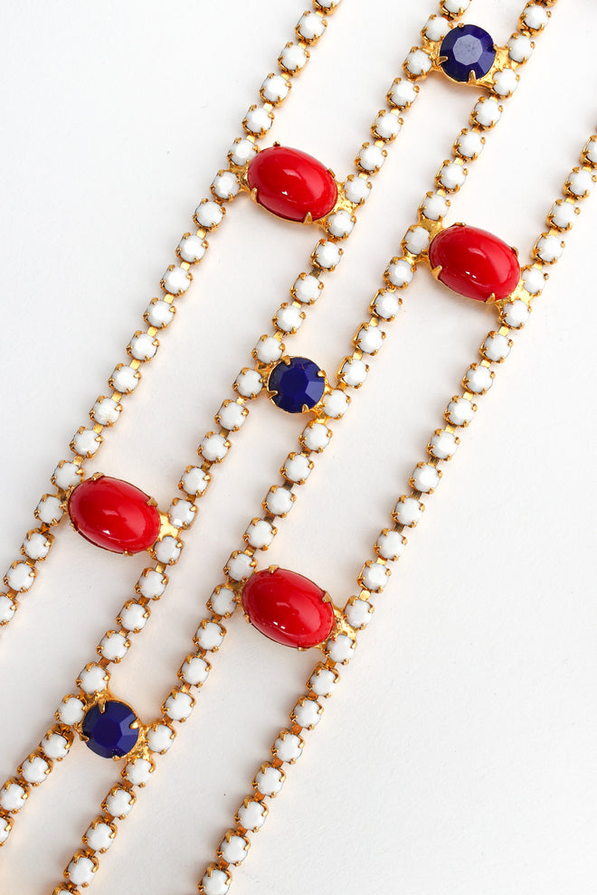 Vintage Stone Jeweled Chain Link Belt stones close @ Recess Los Angeles