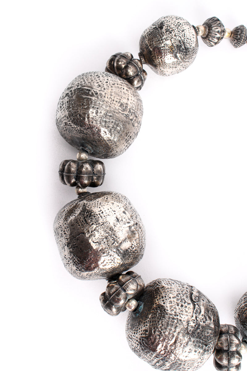 Vintage India Hammered Ball Collar Necklace detail at Recess Los Angeles