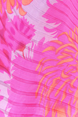 La Vetta Beverly Hills Chrysanthemum Pleat Caftan print detail @ Recess Los Angeles