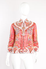 Vintage Embellished Chinese Serpent & Phoenix Jacket on mannequin front at Recess Los Angeles