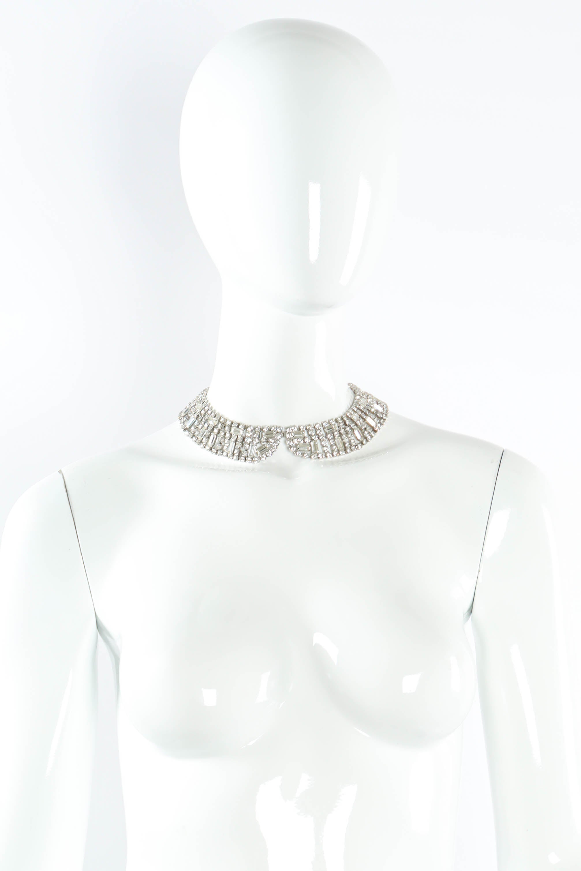 Vintage Baguette Crystal Collar mannequin collar style @ Recess Los Angeles