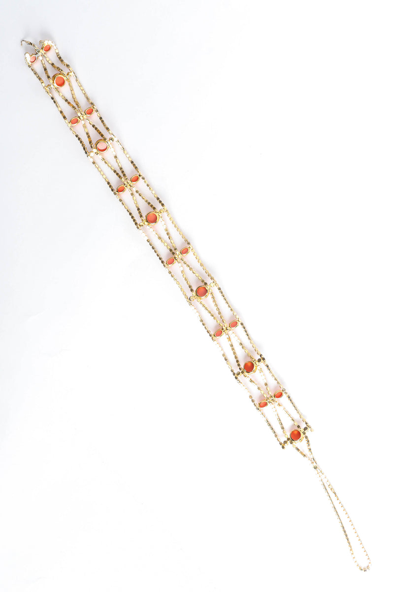 Jeweled Coral Stoned Belt