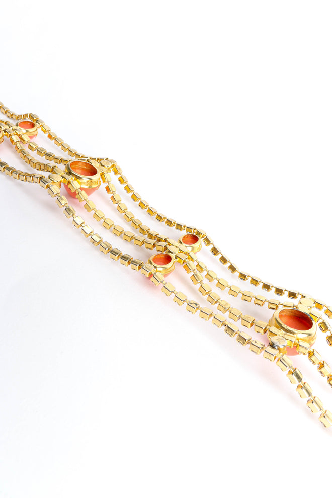 Vintage Jeweled Coral Stoned Belt reverse @ Recess Los Angeles