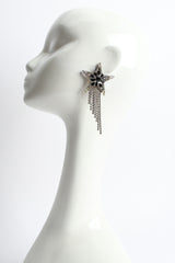 Vintage Shooting Star Chandelier Rhinestone Earrings on mannequin @ Recess LA