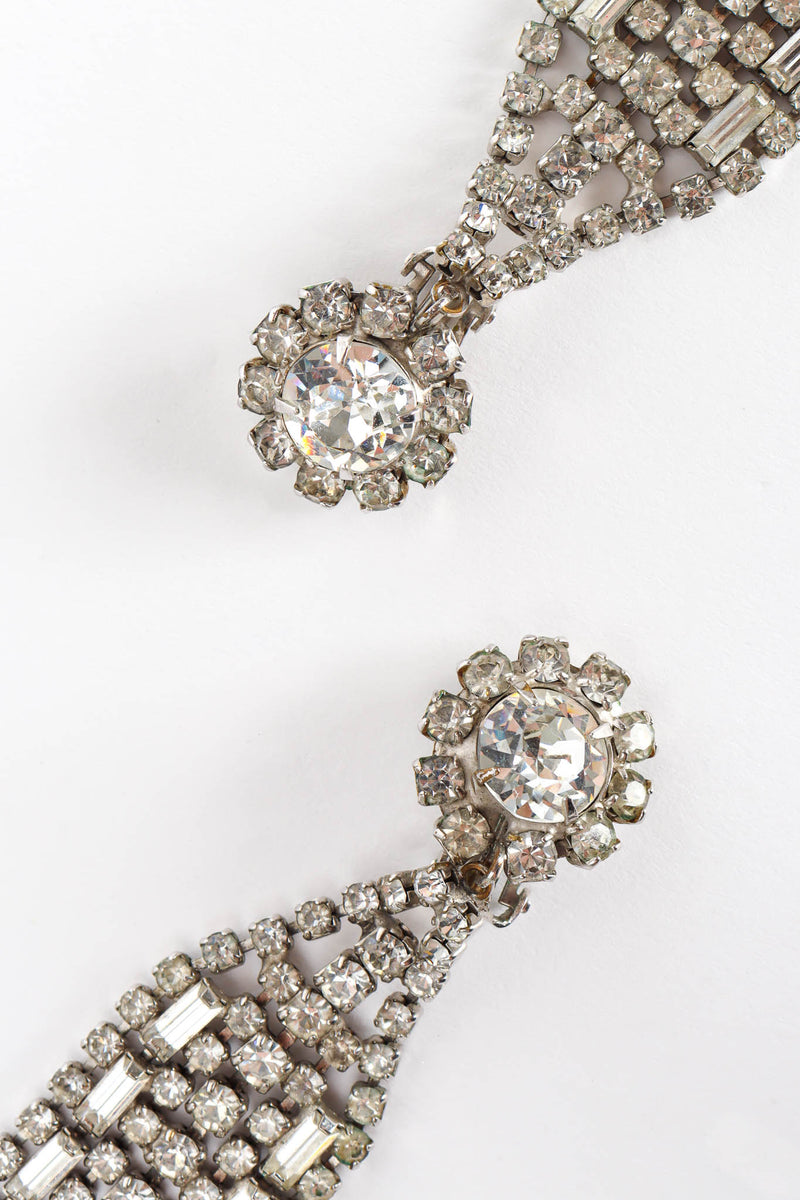 Vintage Rhinestone Chandelier Earrings cluster close @ Recess Los Angeles