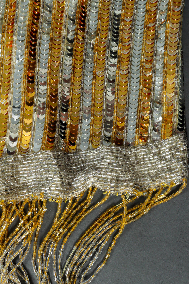 Vintage Sequins & Shine Flapper Dress sequins/glass beads detail @ Recess LA