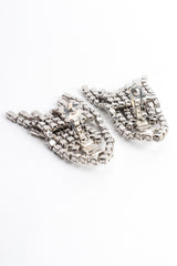 Vintage Triangle Rhinestone Waterfall Earrings open backs @ Recess LA