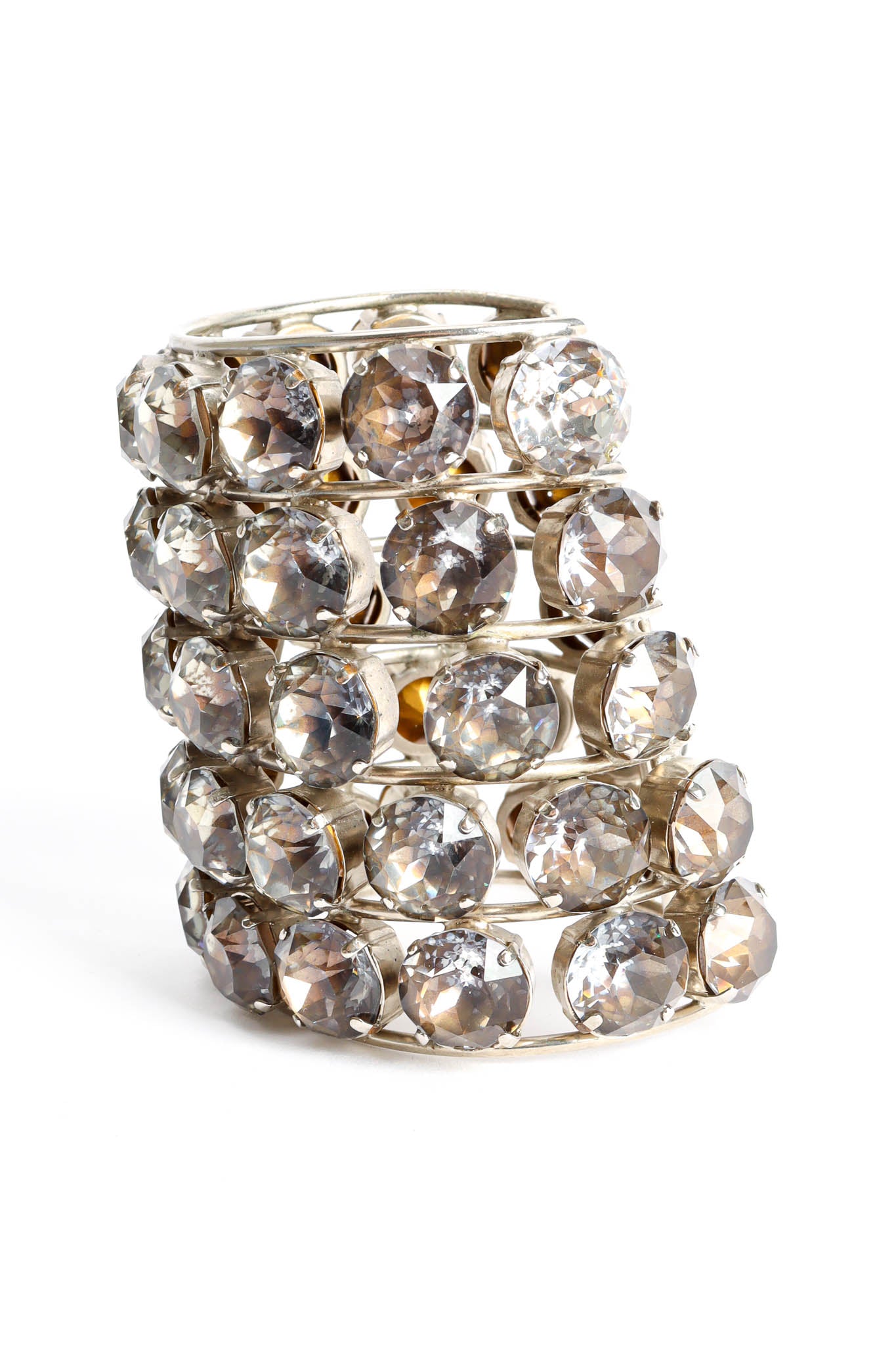 Vintage Smoke Cage Rhinestone Cuff side @ Recess Los Angeles