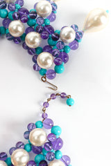 Vintage Mimi Di N Pearl Bead Bib Necklace hook closure @ Recess Los Angeles