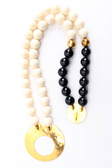 Vintage Coupling Moon Bead Necklace reverse flat @ Recess Los Angeles