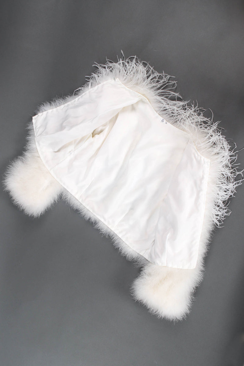 Vintage Ostrich Feather Silk Trapeze Swing Dress – Recess
