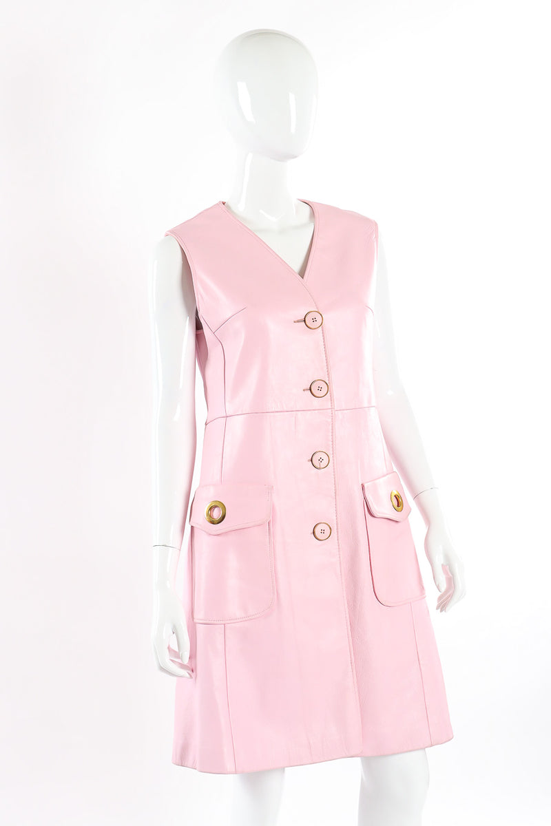 Vintage Mod Leather Dress Recess Vintage Mod Leather Dress Recess