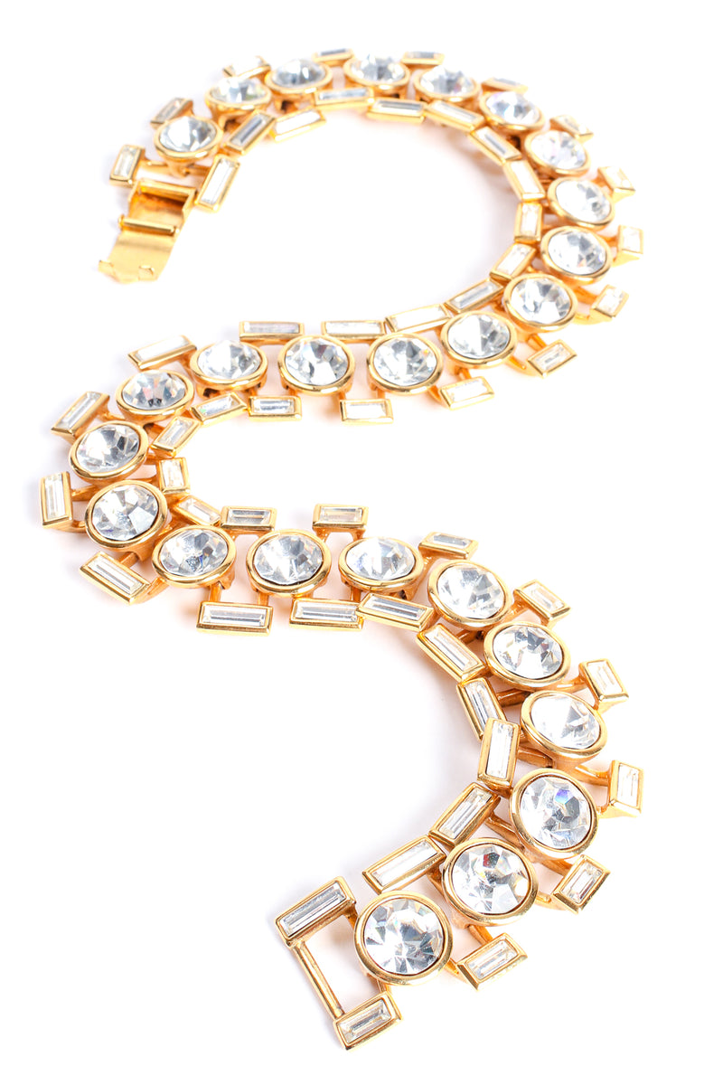 Vintage Napier Baguette Framed Crystal Collar Necklace at Recess Los Angeles