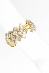 Vintage Napier Deco Rhinestone Ladder Bracelet on mannequin wrist back clasp @ Recess Los Angeles