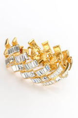 Vintage Napier Deco Rhinestone Ladder Bracelet round flat @ Recess Los Angeles