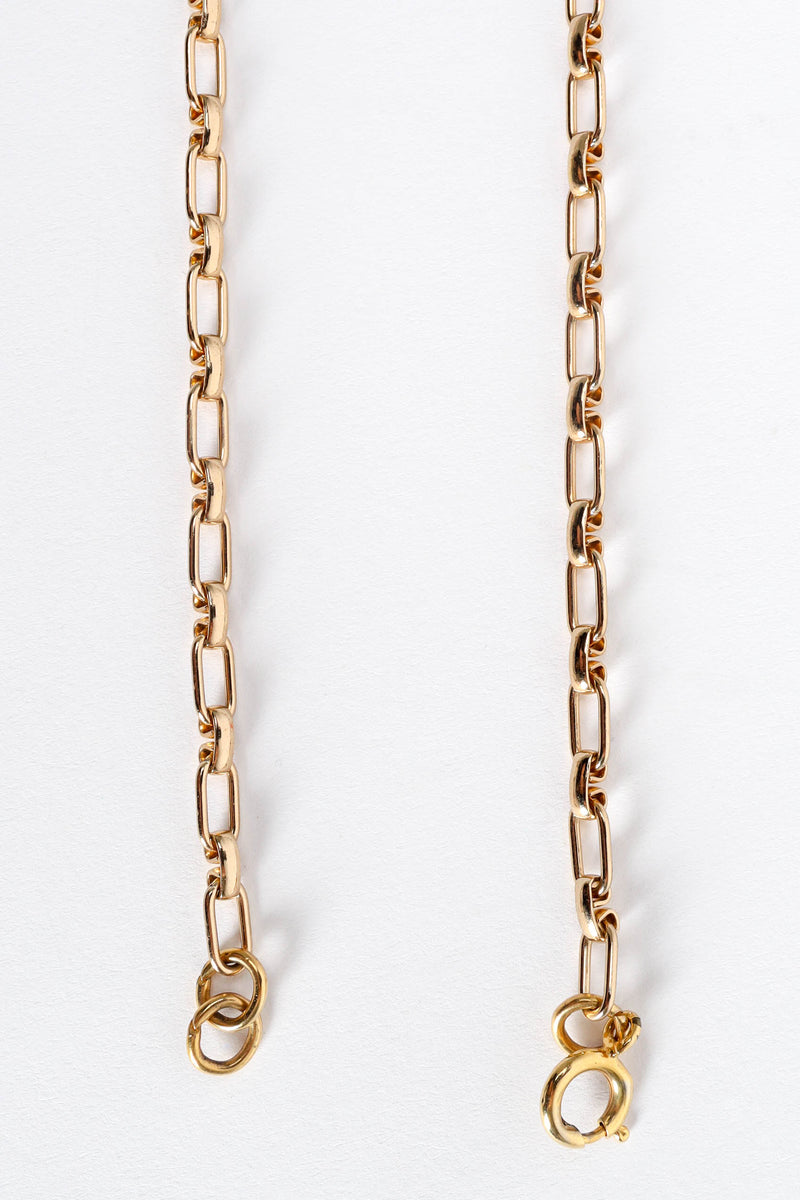Vintage NAPIER 1970 Geometric Maze Necklace chain/ring clasp closure @ Recess LA