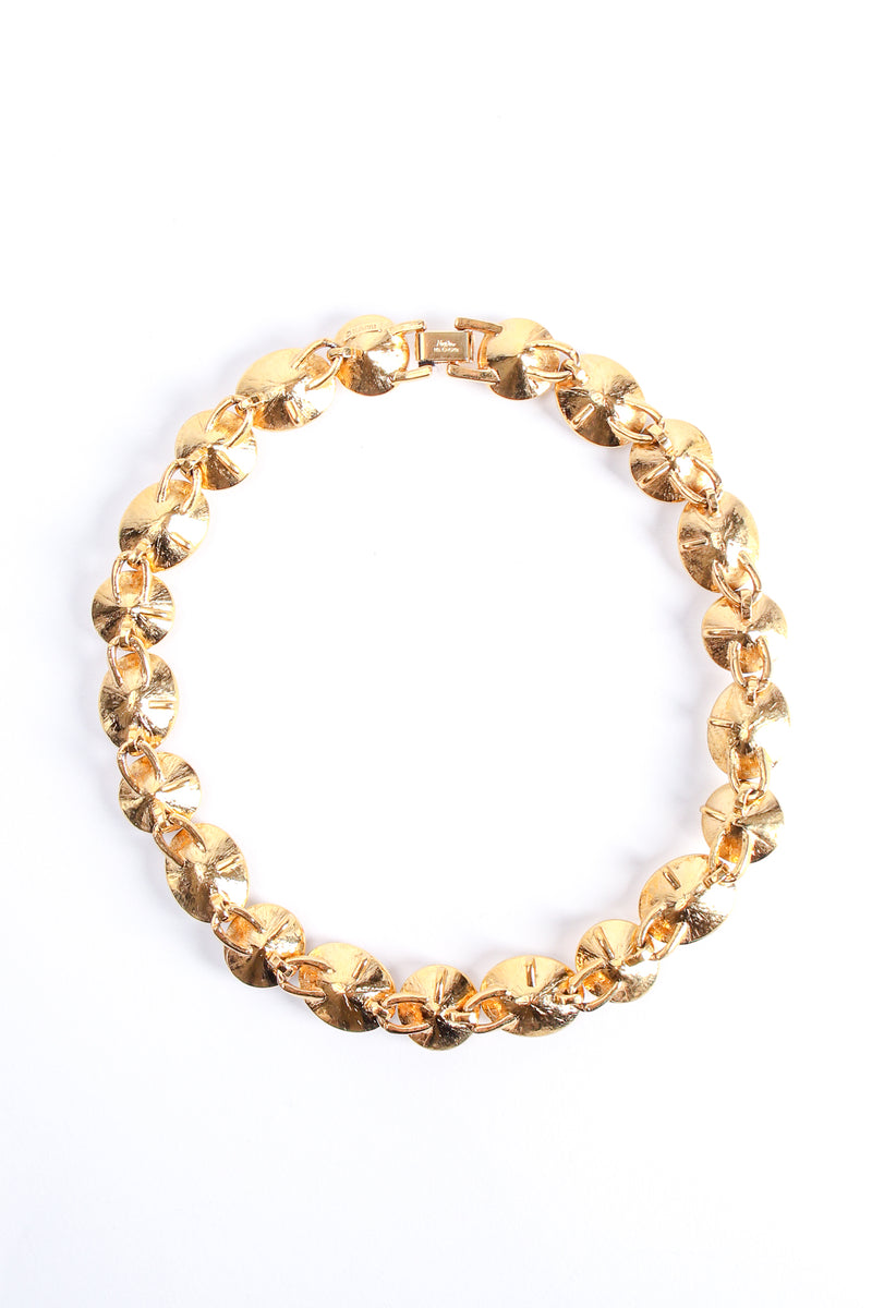 Vintage Napier Chunky Cut Crystal Collar Necklace backside at Recess Los Angeles