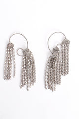 Vintage Napier Rhinestone Fringe Ear Hooks backside at Recess Los Angeles