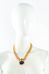 Vintage Napier Rope Link Rhinestone Pendant Necklace on mannequin @ Recess Los Angeles