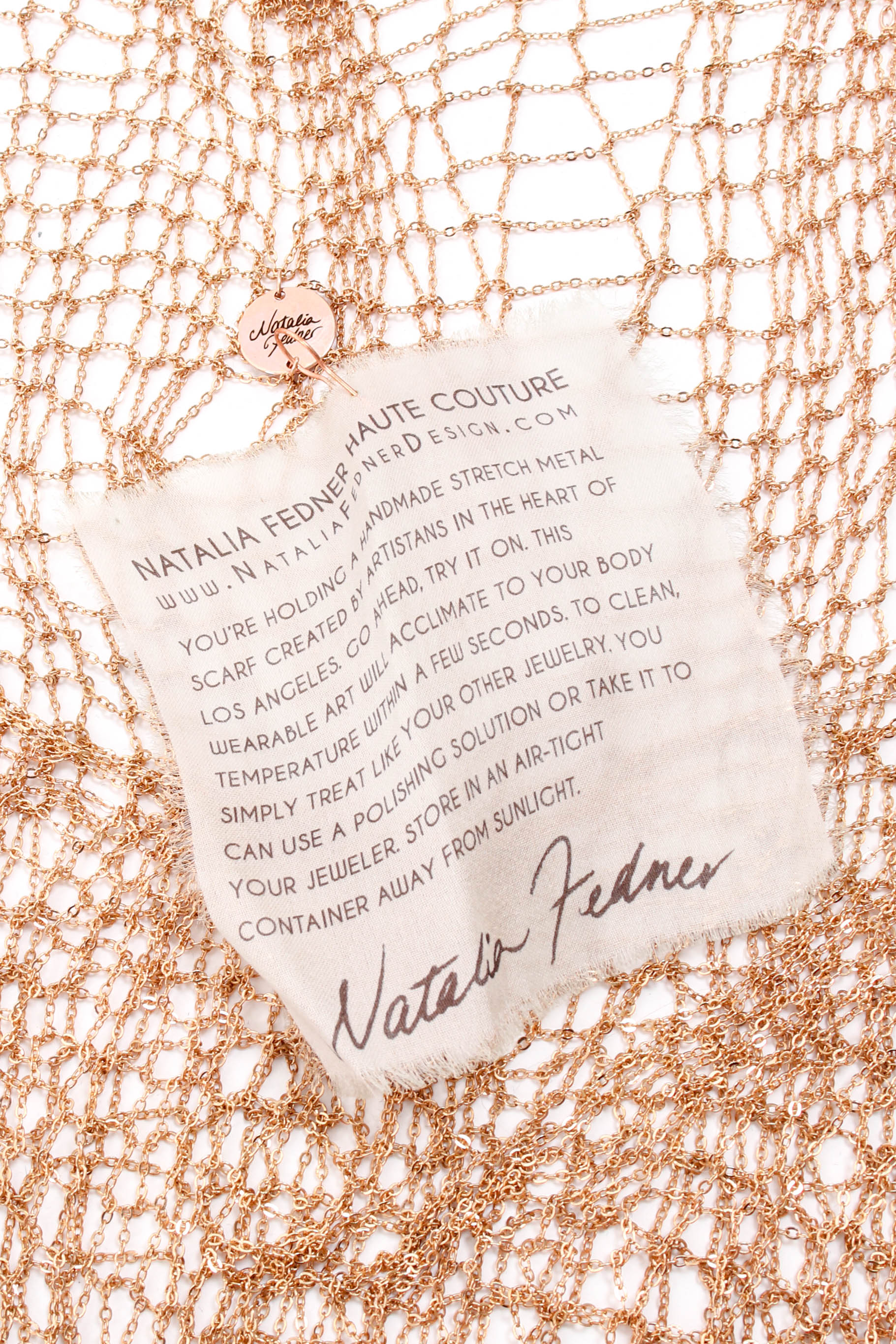 Natalia Fedner Liquid Knit Metal Dress label crop at Recess Los Angeles