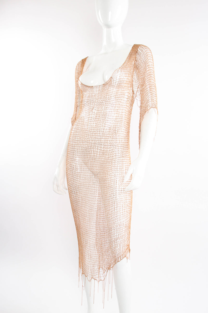 Natalia Fedner Liquid Knit Metal Dress on mannequin at Recess Los Angeles