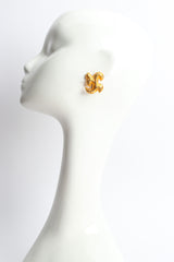 Vintage Natori Fleur Foliage Earrings on mannequin @ Recess Los Angeles