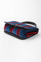 Recess Los Angeles Vintage Bienen-Davis Striped Velvet Mini Flap Roberta Bag