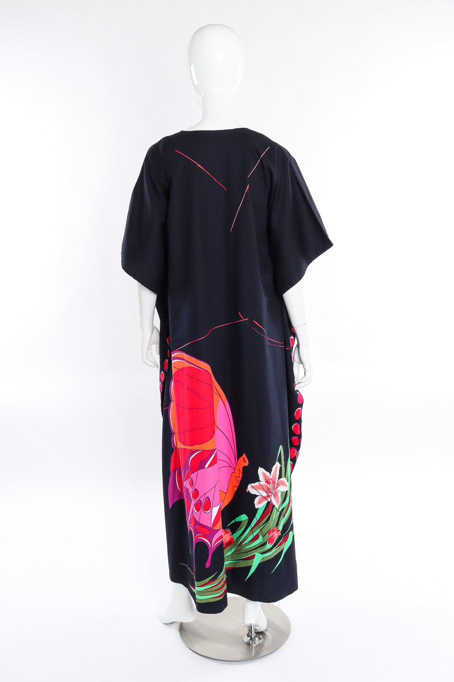 Neiman Marcus lilies & butterfly cotton caftan on mannequin @recessla