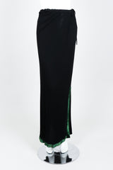 Vintage Janice Wainwright Crepe Jersey Skirt Set on Mannequin Front at Recess Los Angeles