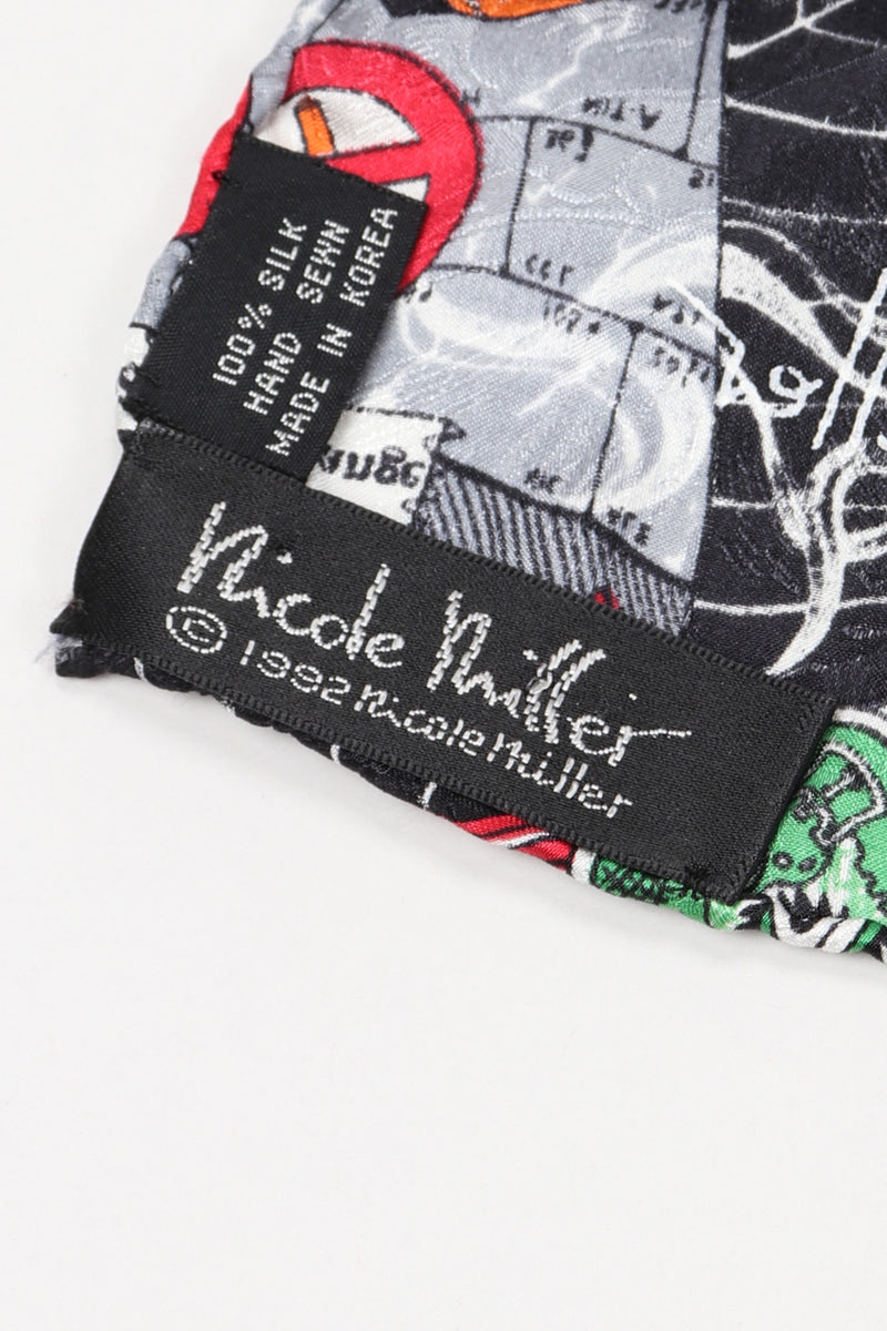 Recess Los Angeles Vintage Nicole Miller Wolf of Wall Street NYSE Stock Exchange Scarf