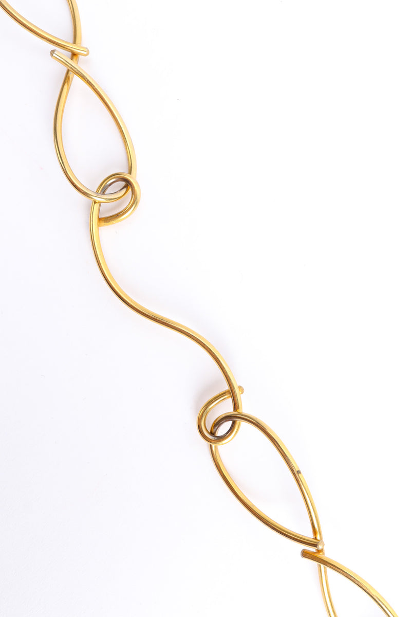 Vintage Nina Ricci Swirl Infinity Wire Necklace swirl infinity necklace @ Recess LA