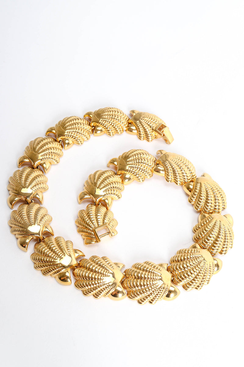 Vintage Nina Ricci Shell Collar Choker Necklace art flat lay  @ Recess LA