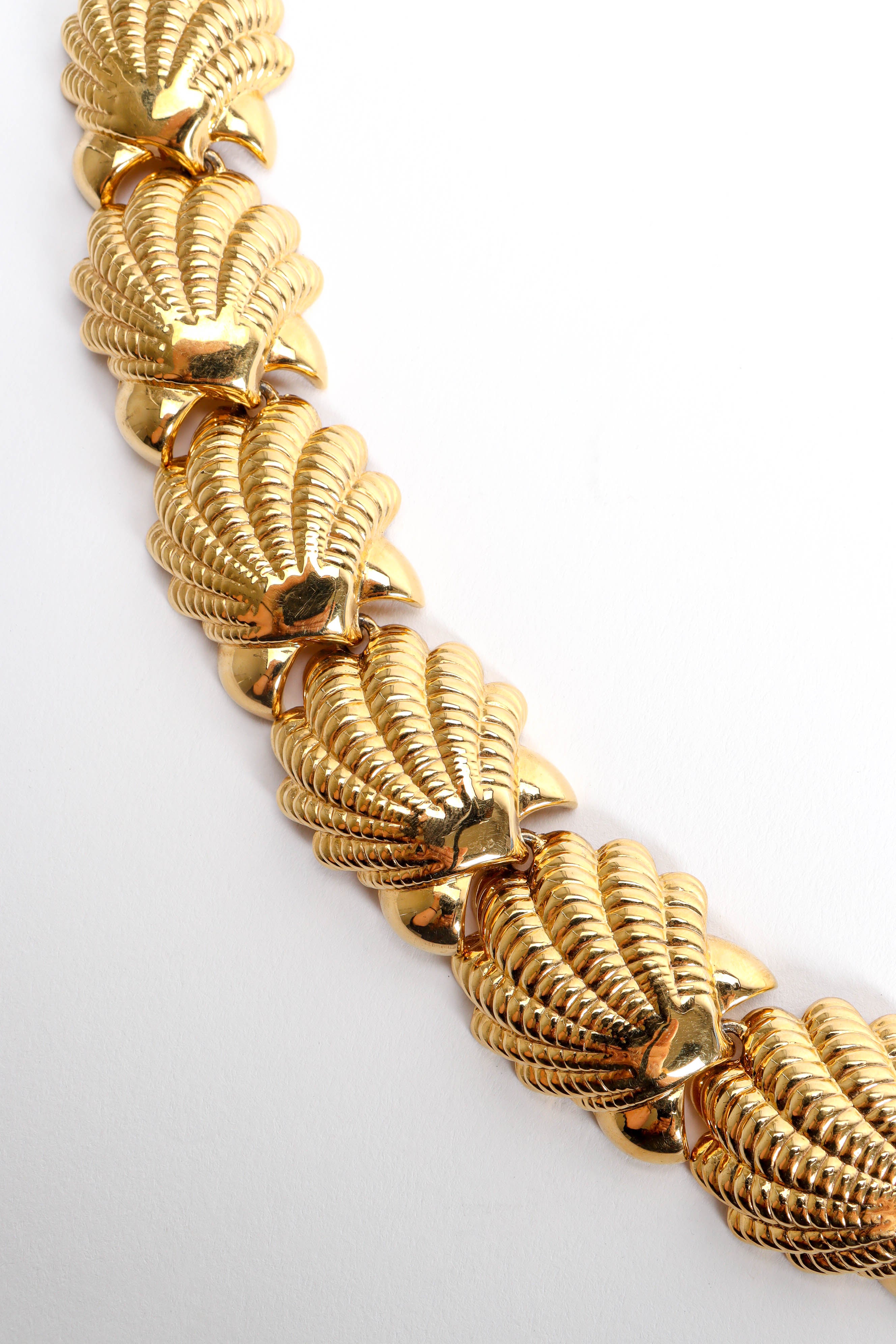 Vintage Nina Ricci Shell Collar Choker Necklace shell details @ Recess LA
