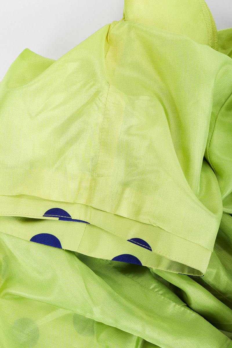Vintage Nipon Petites Polka Dot Flounce Dress discoloration at lining at Recess Los Angeles