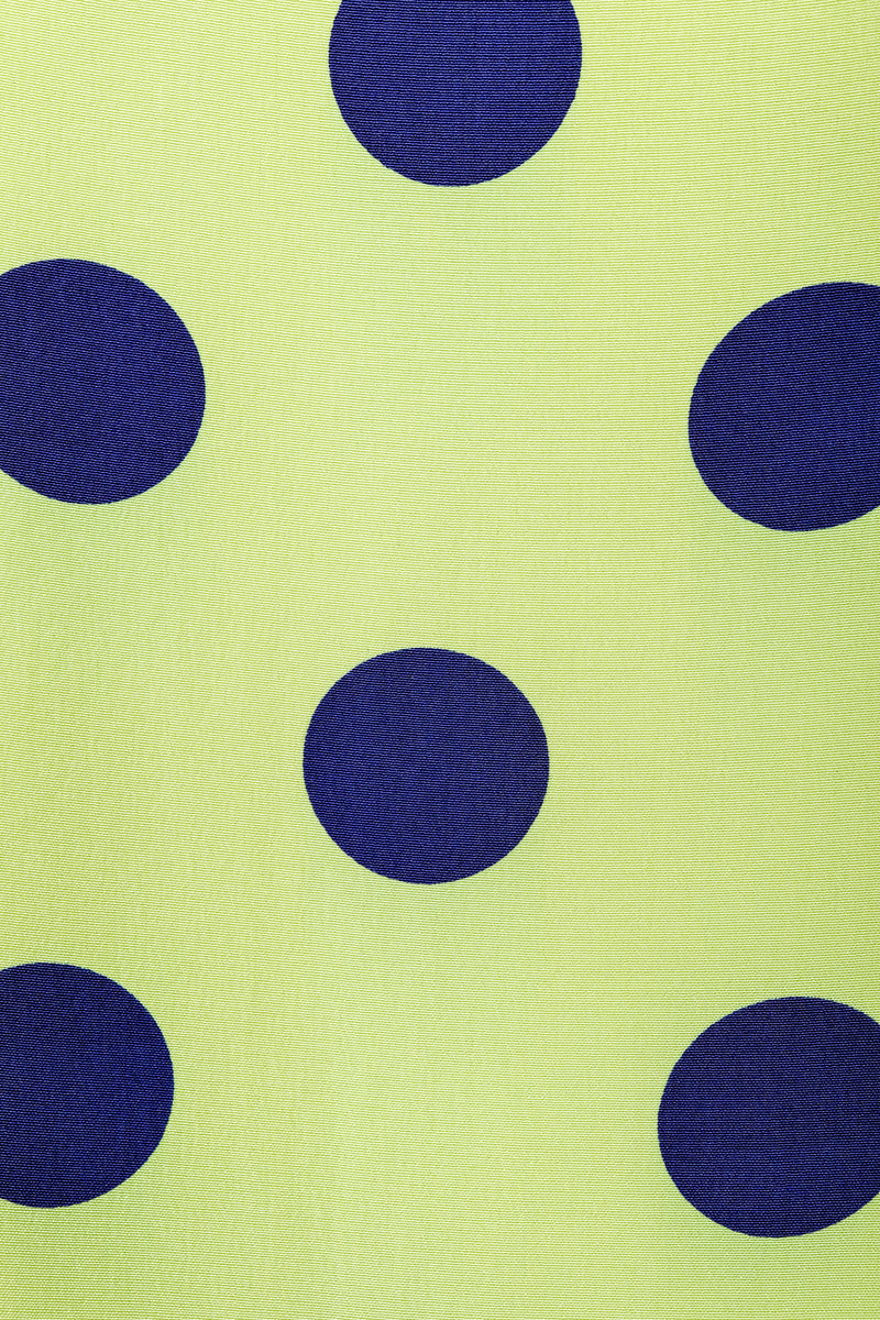 Vintage Nipon Petites Polka Dot Flounce Dress fabric detail at Recess Los Angeles