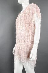 Vintage Fringe Knit Tinsel Tunic on Mannequin crop at Recess Los Angeles