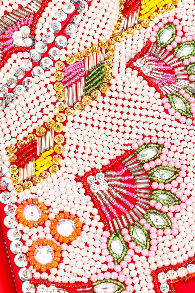 Embellished silk dragon jacket beaded details @recessla