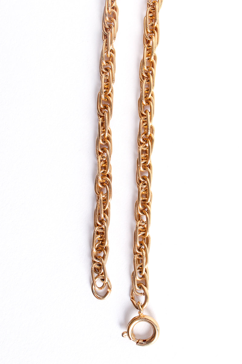 Vintage Snake Charm Fob Pendant Necklace clasp at Recess Los Angeles