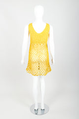 Vintage Crochet Net Dress Swim Coverup on Mannequin back at Recess Los Angeles