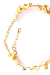 Norma Jean Swirl Crinkle Collar Necklace clasp closure  @ Recess LA