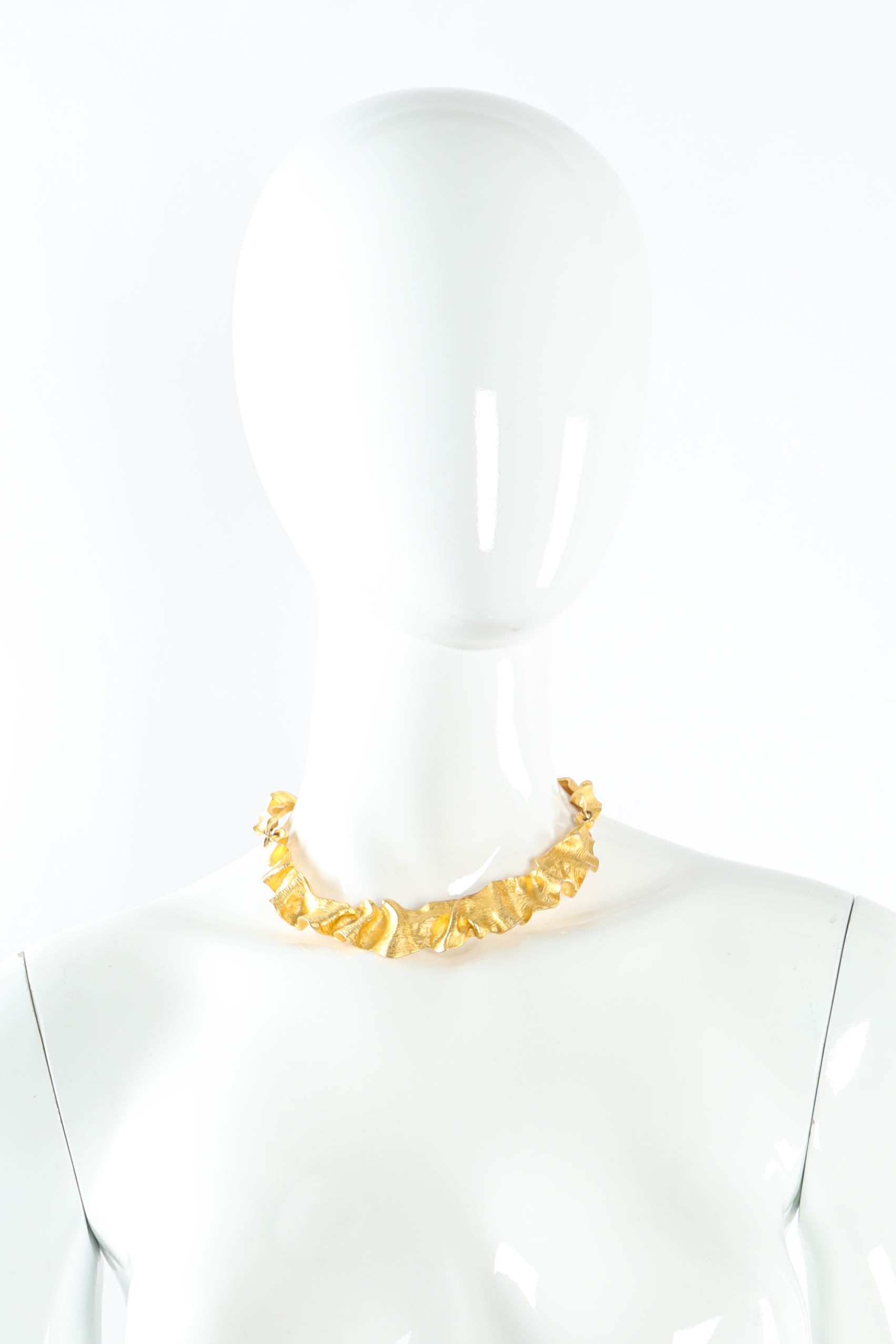 Norma Jean Swirl Crinkle Collar Necklace mannequin @ Recess LA