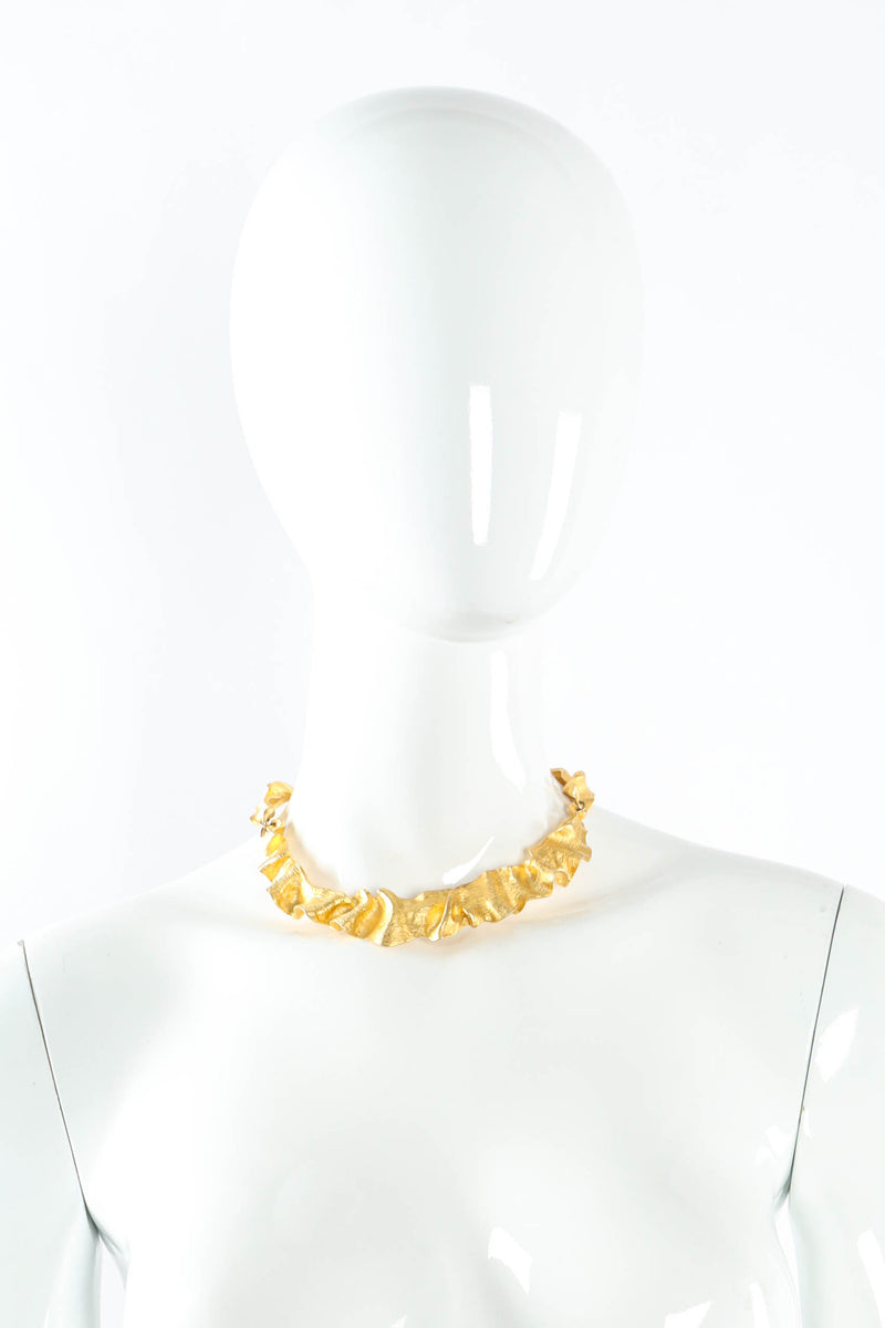 Norma Jean Swirl Crinkle Collar Necklace mannequin @ Recess LA