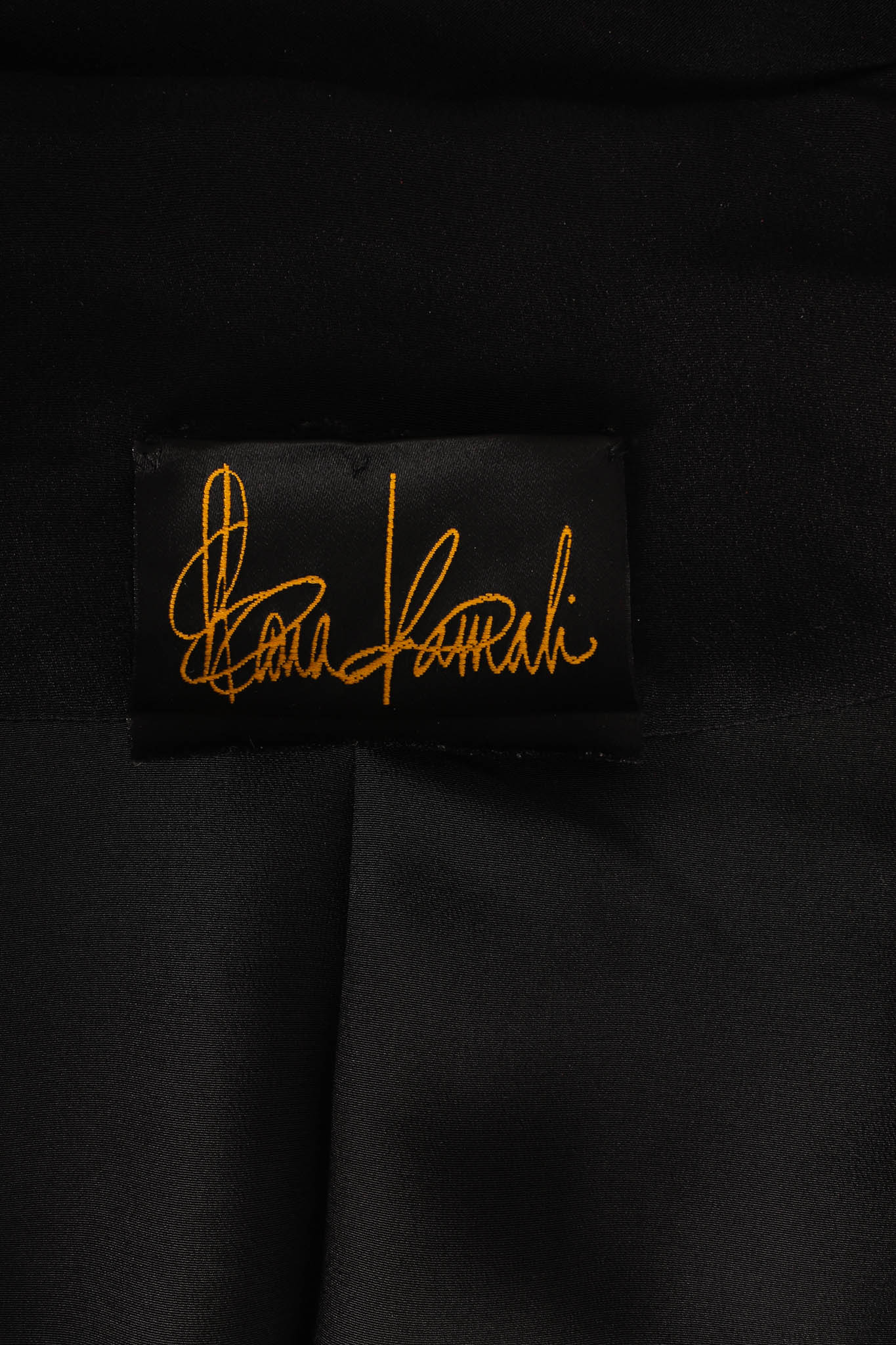 Vintage Norma Kamali Tiered Layered Fringe Jacket tag @ Recess LA