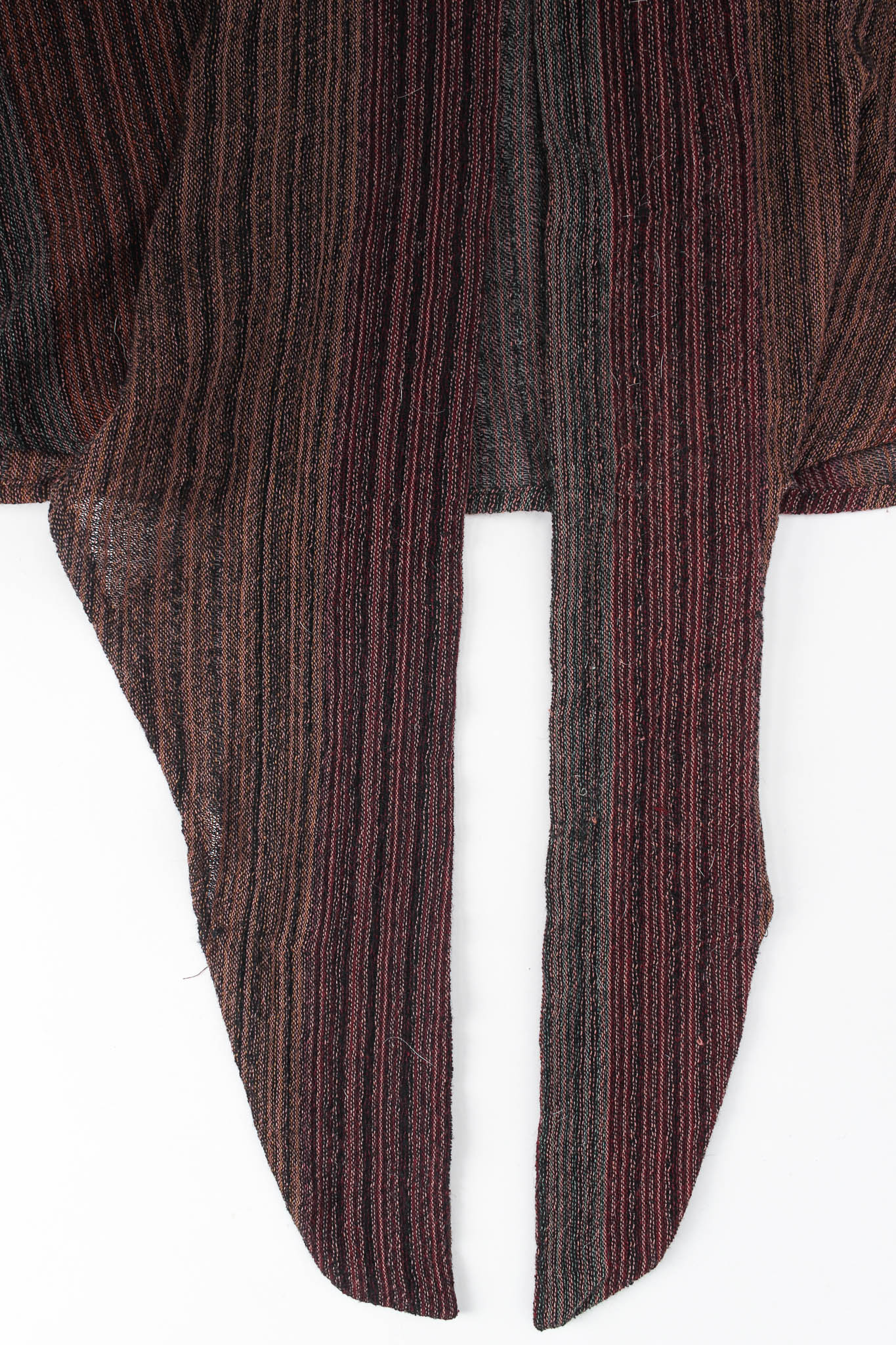 Vintage Norma Kamali Stripe Wrap Top & Suspender Skirt Set top ties @ Recess LA