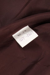 Vintage Oscar de la Renta Micro Check Tweed Princess Coat label at Recess Los Angeles