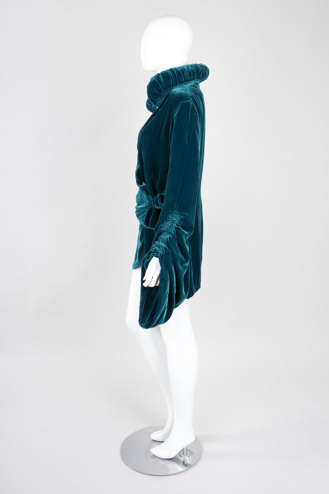 Recess Los Angeles Vintage OMO Norma Kamali Velvet Sleeping Bag Robe Wrap Top 