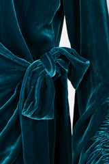 Recess Los Angeles Vintage OMO Norma Kamali Velvet Sleeping Bag Robe Wrap Top 