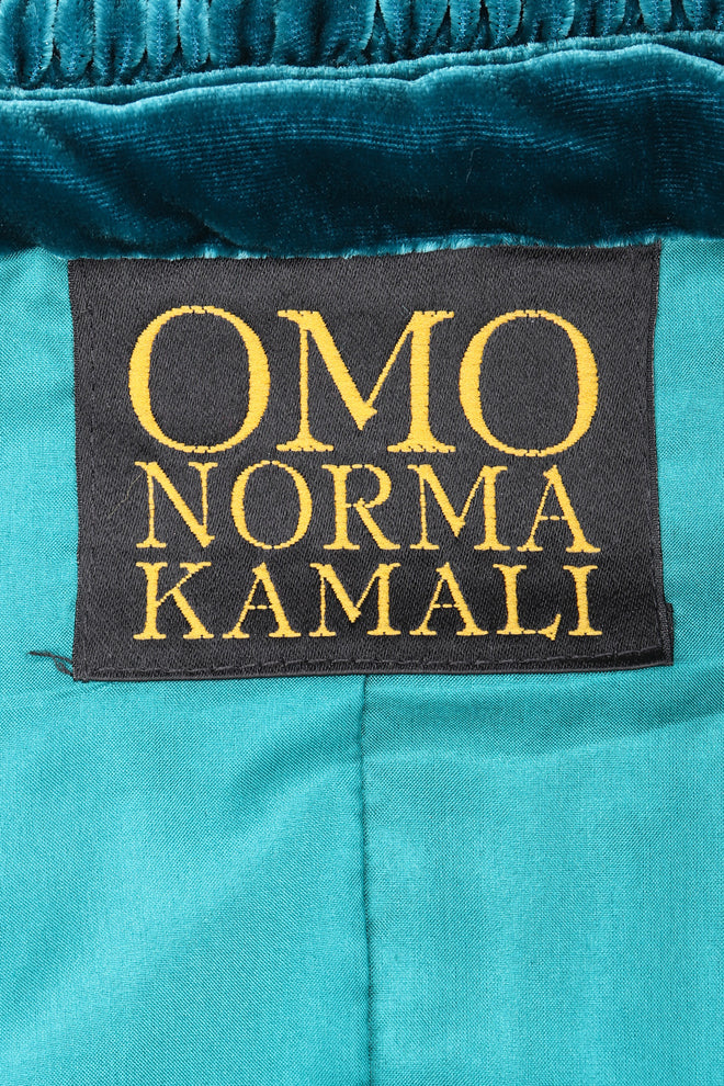 Recess Los Angeles Vintage OMO Norma Kamali Velvet Sleeping Bag Robe Wrap Top 